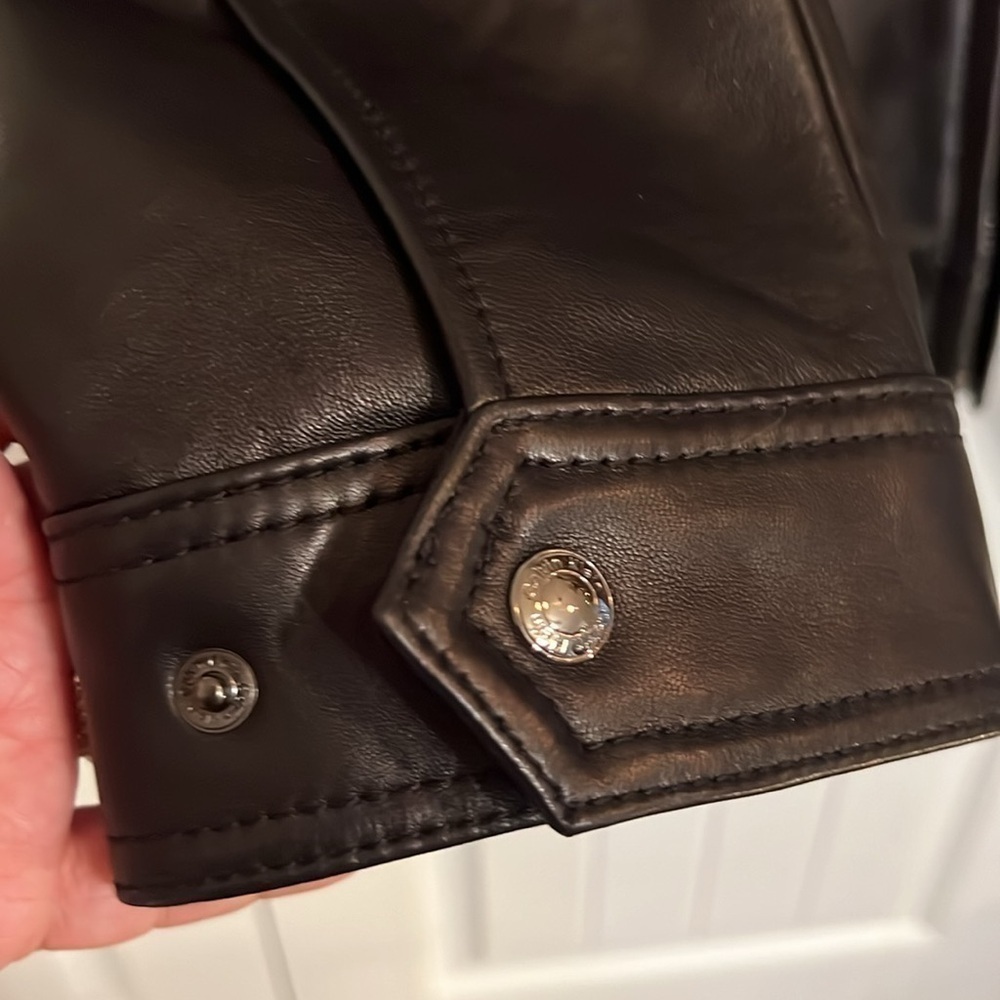 CALVIN KLEIN NWT Men’s Leather Medium Thinsulate lined brown  Jacket/ Coat - Picture 13 of 17